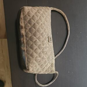 Lina Brown Textured Handbag